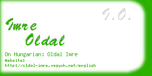 imre oldal business card